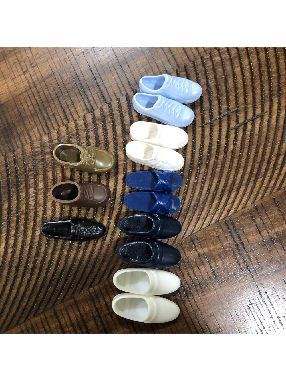 Vintage Ken Doll Mixed Shoe Lot Sneakers Flip Flops Loafers Etc